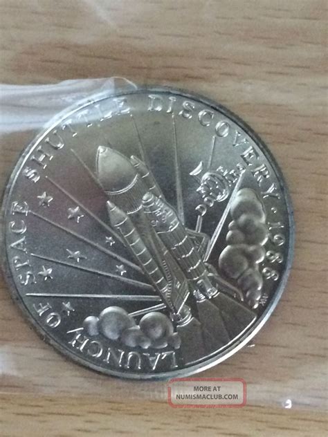 1988 Marshall Islands 5 Dollars Launch Of Space Shuttle Discovery Coin