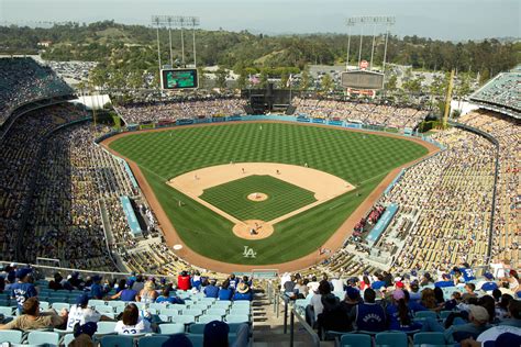 Dodger Stadium Home To The Los Angeles Dodgers Dodger Stadium Baseball Park Let S Go Dodgers