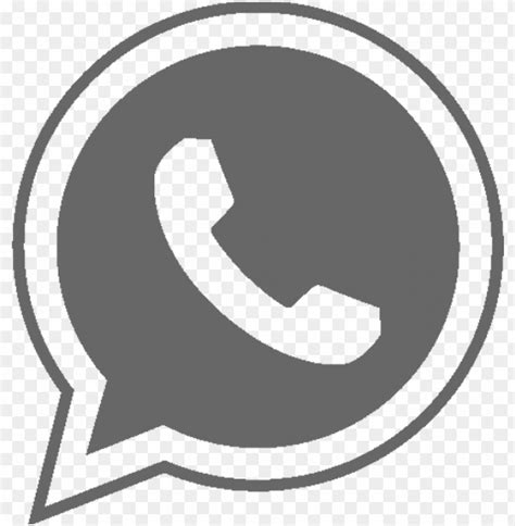 Download Logo Whatsapp Png Blanco Whatsapp Icon Grey Png Free Png