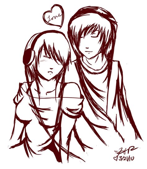 Emo Couple By Strawberry Eater On Deviantart