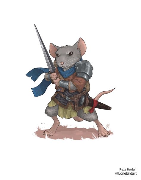OC Mouse Warrior Done By Me Characterdrawing Concept Art