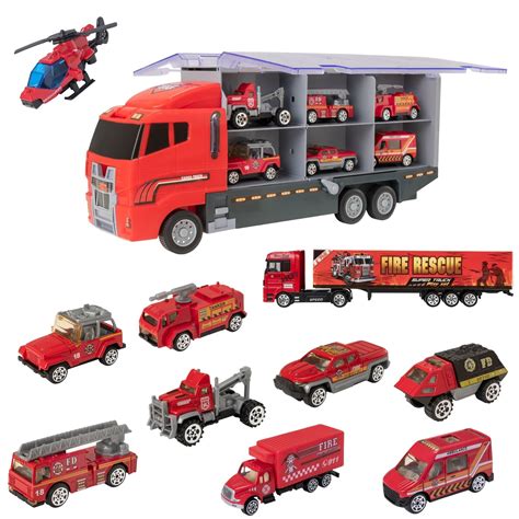 Buy Teamsterz Fire Service Transporter Vehicle Playset Fire Engine