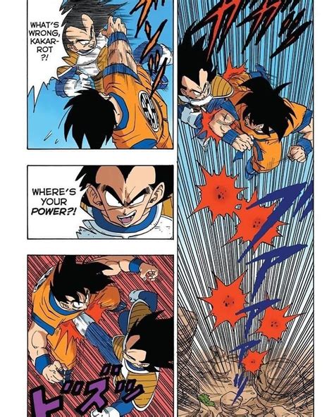 Goku Vs Vegeta Versión Manga 📖una Genial Pelea De Los Mejores Saiyajin