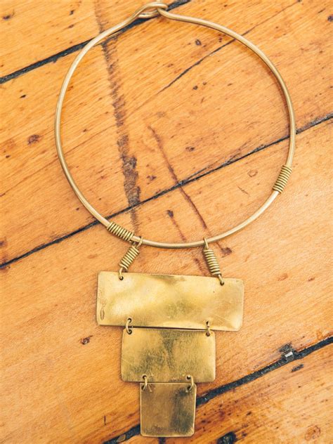 Stepped Brass Choker - Jewelry - Accessories - Ethical Sustainable Fashion | Chokers, Ethical ...