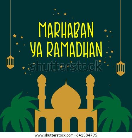 Marhaban ya ramadhan ramadan kareem greetings cards with arabic. Edi Stock Images, Royalty-Free Images & Vectors | Shutterstock
