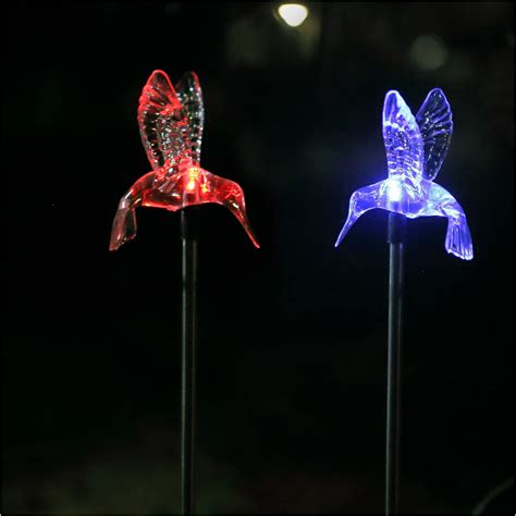 Outdoor Solar Garden Stake Light Solar Powered Color Changing Led
