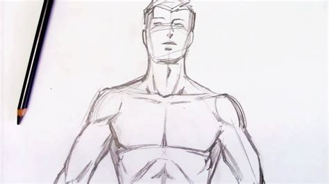 How To Draw The Male Torso Step By Step Youtube