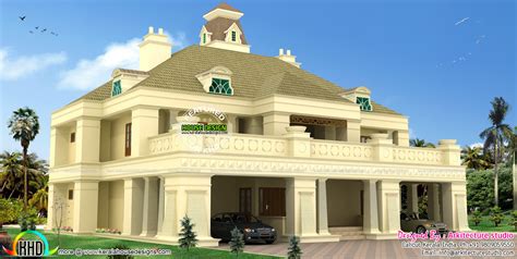 Colonial Villa In 600 Square Meter Kerala Home Design And Floor Plans