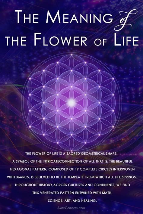 The Flower Of Life Geometric Pattern Represents The Blueprint Of