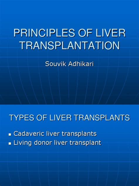 Principles Of Liver Transplantation Pdf Liver Organ Transplantation
