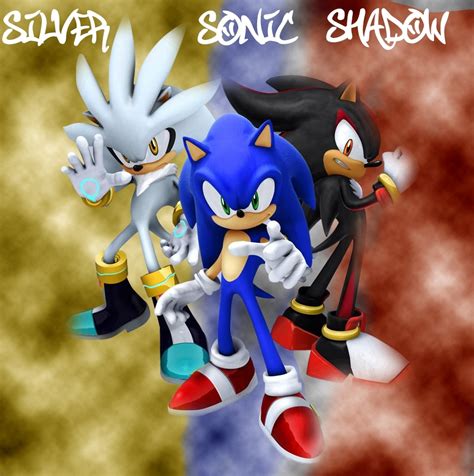 Shadow The Hedgehog And Sonic The Hedgehog And Silver The Hedgehog