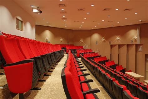 Red Chairs In Theatre Stock Photo Image Of Performance 23576954