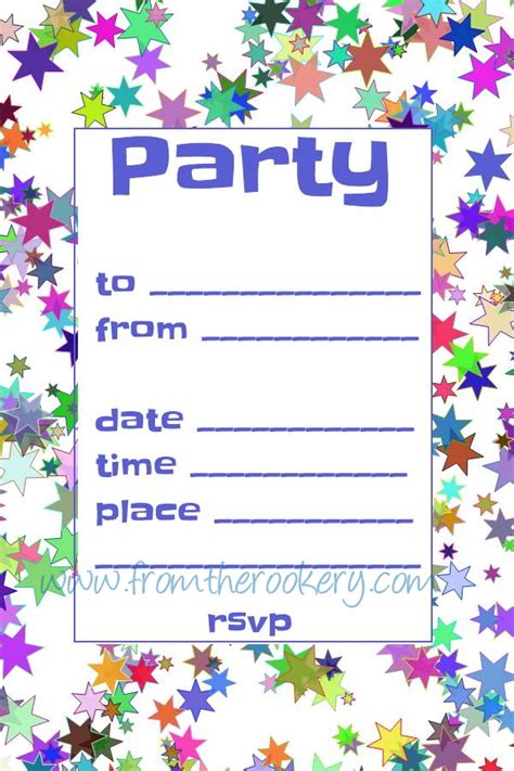 Party Invitation Template Printable Pdf Template