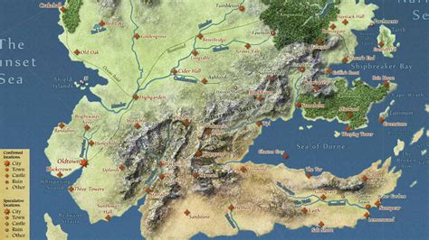 Game Of Thrones Westeros Map Carte Westeros Carte Interactive