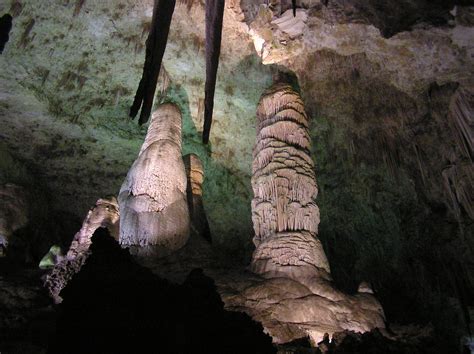 Stalagmites In Carlsbad Caverns National Park New Mexico Image Free