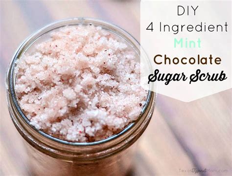 Diy Beauty Recipes Mint Chocolate Sugar Scrub Recipe
