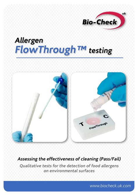 Bio Check Allergen Flowthrough Brochure By Bio Check Uk Issuu