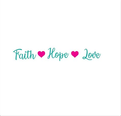 Faith Hope Love Heart File Svg Ai Dxf Eps Png Digital Etsy