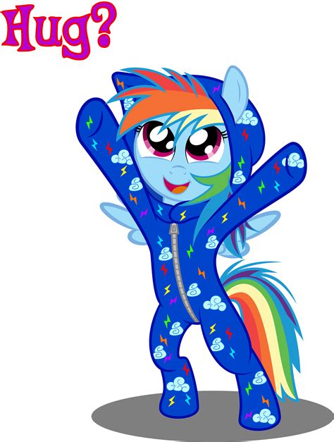Little Rainbow Dash Wants A Hug By Spellboundcanvas On
