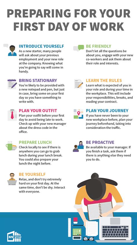 We would like to show you a description here but the site won't allow us. Preparing for Your First Day of Work (Infographic) | The ...