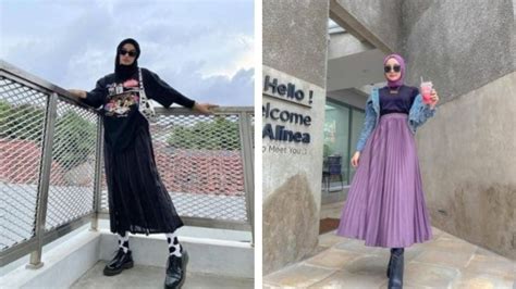 6 Ootd Hijab Rok Kekinian Untuk Kamu Yang Ingin Tampil Beda