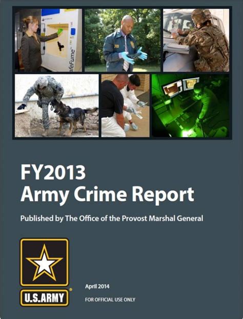 Fiscal Year 2013 Army Crime Report Article The United States Army