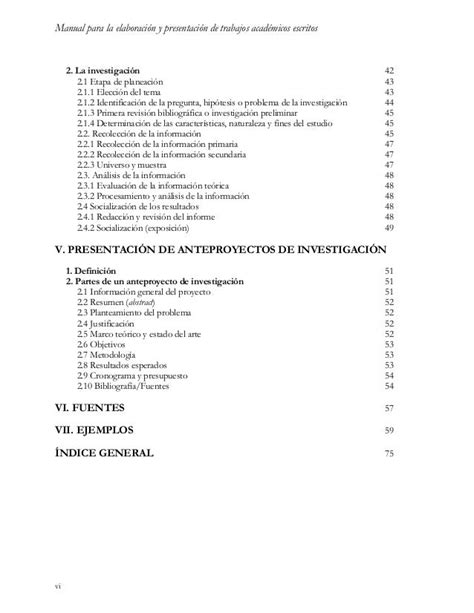 Manual Para La Elaboracion Y Presentacion De Trabajos Academicos Escr