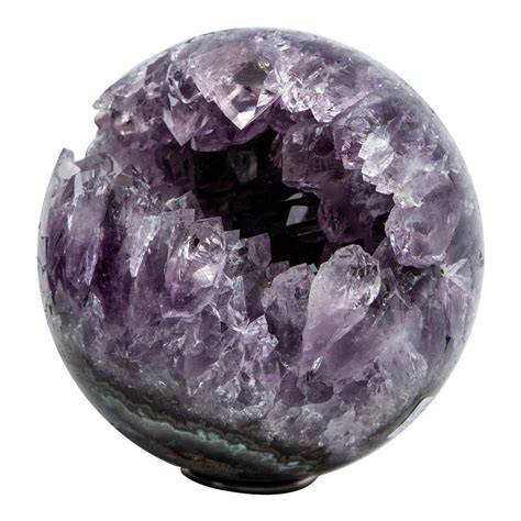 Large Amethyst Geode Sphere Chairish