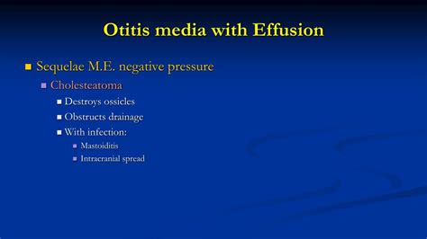 Ppt Otitis Media With Effusion Causes Cures Complications Powerpoint
