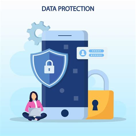 Data Protection Concept Data Security And Privacy And Internet