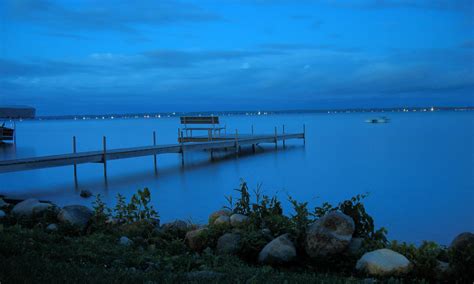 Dock In Mullet Lake At Night By Andrewnelsonyay On Deviantart