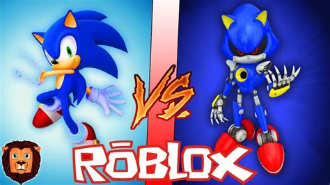 Sonic Vs Metal Sonic En Roblox Batalla Epica De Personajes En Roblox