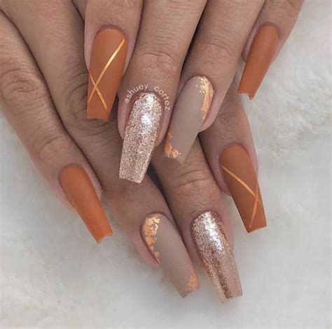 Fall Nail Color Coffin Shape