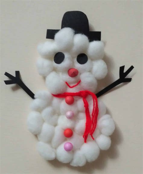 Super Easy Christmas Snowman Craft For Kids