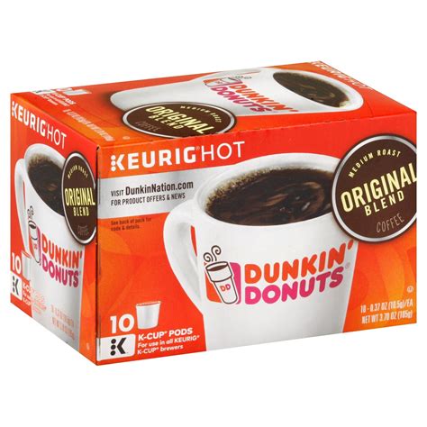 Dunkin Donuts Original Blend Medium Roast Coffee K Cup Pods Ct