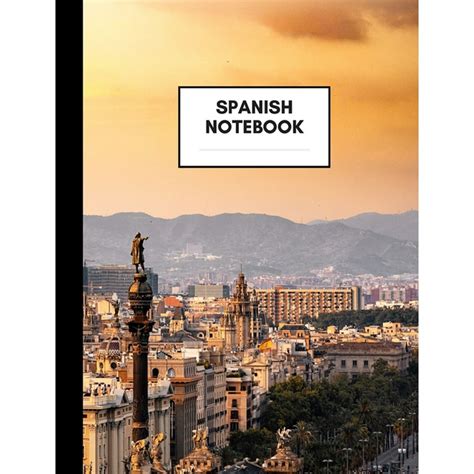 Spanish Notebook Composition Book For Spanish Subject Medium Size