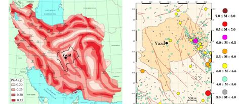 Seismicity Of Yazd Province A Seismic Hazard Zonation Map Of Iran