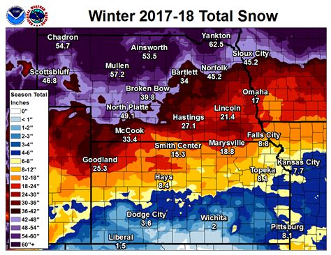 Reviewing The 2017 18 Snowfall Season With Area Totals And Graphics