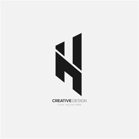 Premium Vector Modern Letter H Creative Abstract Logo