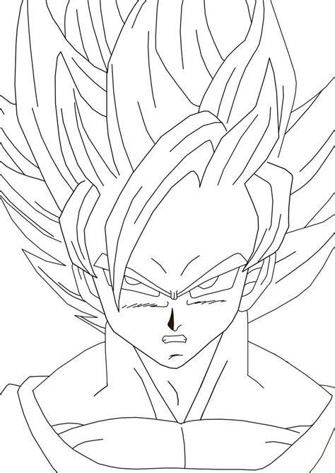 Goku Super Saiyan 2 Coloring Pages Coloringpages2019