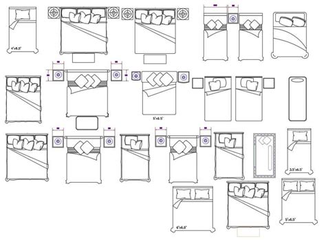 Maybe you would like to learn more about one of these? 2d bedroom furniture blocks of single and double bed dwg ...