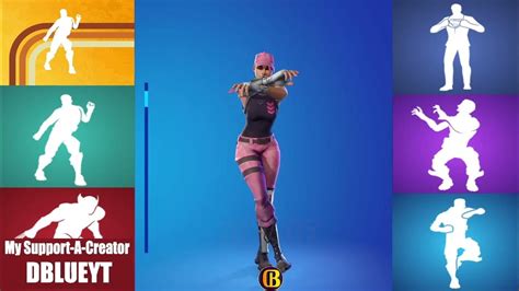 rose team leader performs all emotes and dances in fortnite youtube