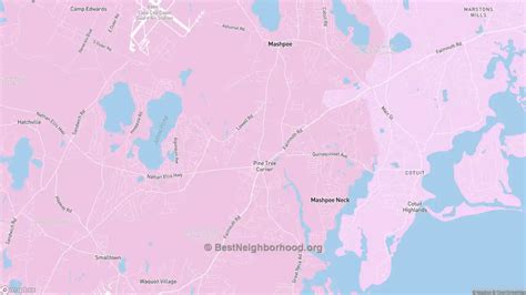 Mashpee Ma Political Map Democrat And Republican Areas In Mashpee