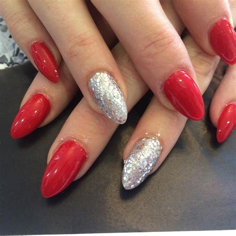 red  silver glitter nail art designs ideas design trends premium psd vector downloads
