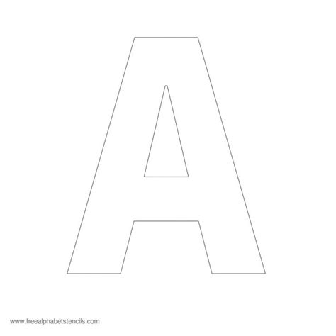 Large Alphabet Stencils Freealphabetstencils Free Printable Letter
