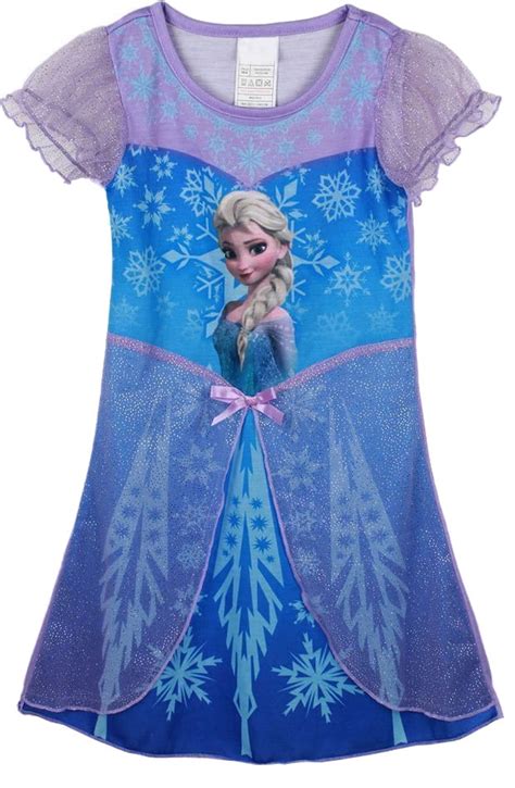 Nwt Girls Disney Princess Frozen Elsa And Anna Nightgown Size My Xxx