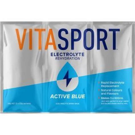 Vitasport Electrolyte Sachet Drink Mix Active Blue 99g Reviews Black Box