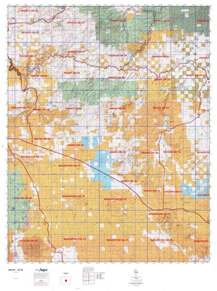 Oregon Unit 36 Topo Maps Hunting And Unit Maps Hunting Topo Maps And