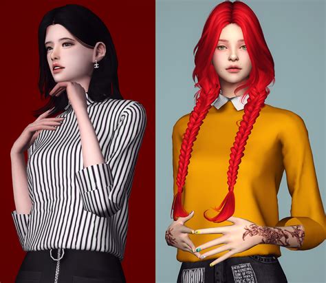 Basic Shirts By2ol Sims 4 Clothing Sims 4 Clothes For Women