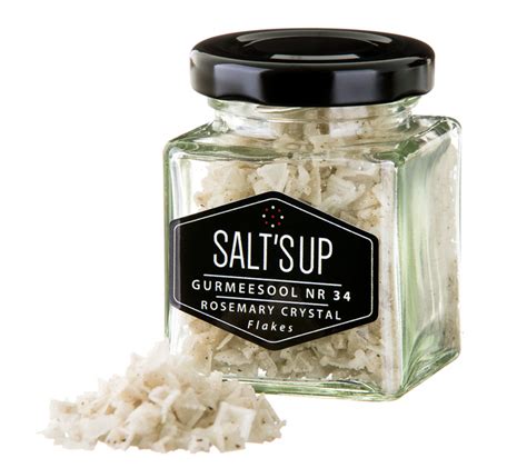 Rosemary Crystal Salt Flakes I Saltsup Gourmet Salts Saltsup Shop